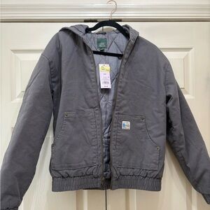 wild fable Gray Hooded Utility Jacket